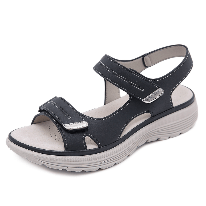 Salina – Sandales orthopédiques en cuir à bout large