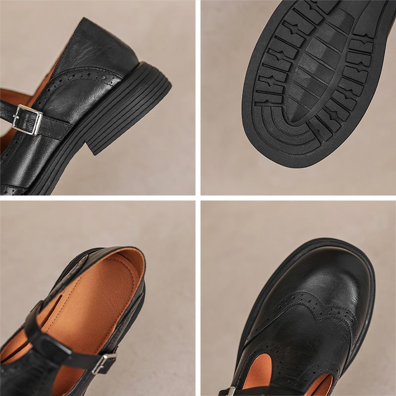 Elvara | Élégante Mary Jane en cuir