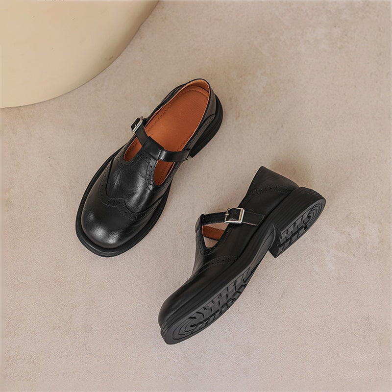 Elvara | Élégante Mary Jane en cuir