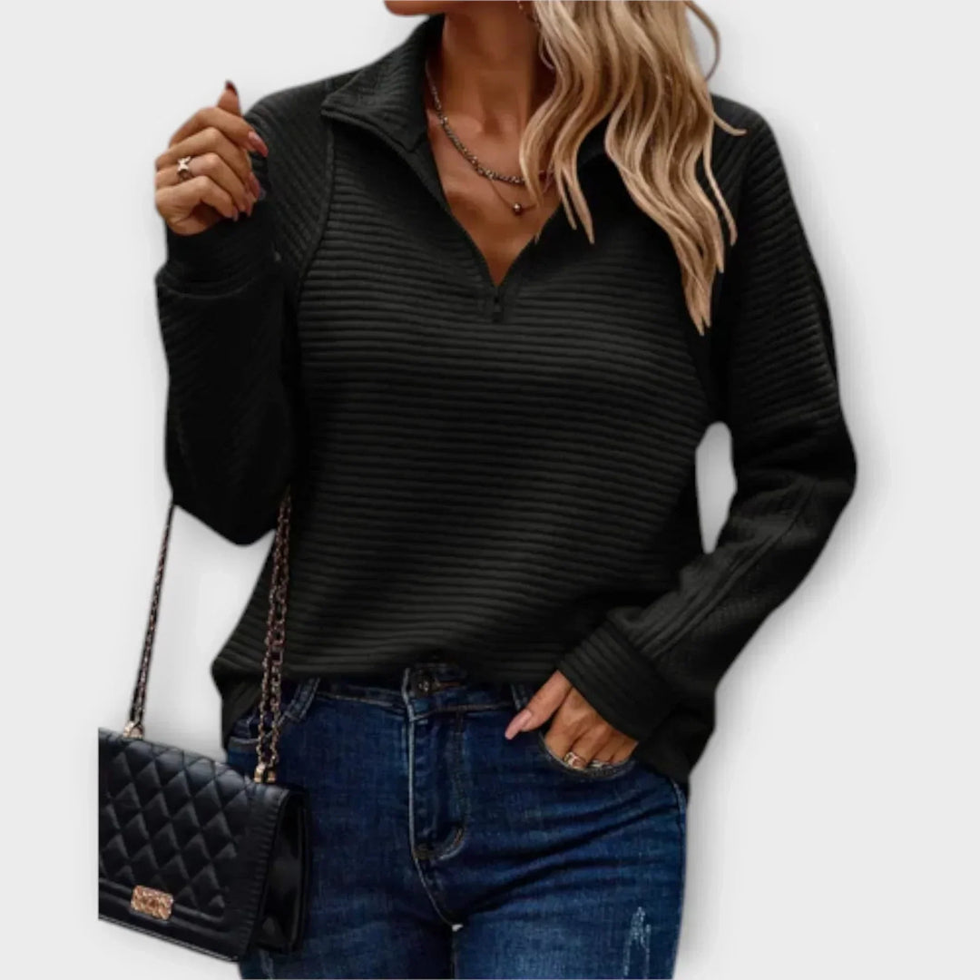 Beata – Sweat-shirt élégant avec fermeture éclair