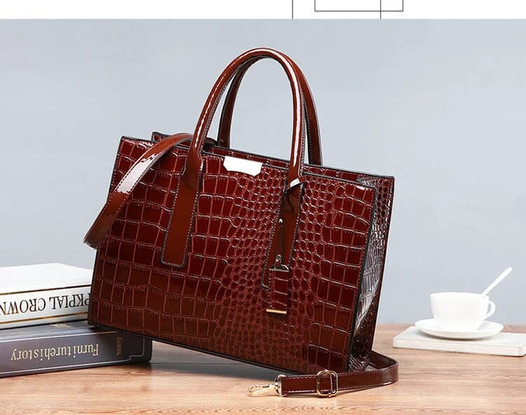 Paulina - Sac en cuir crocodile New York