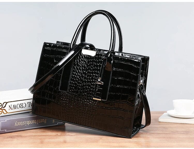 Paulina - Sac en cuir crocodile New York