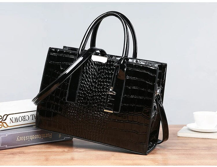 Paulina - Sac en cuir crocodile New York