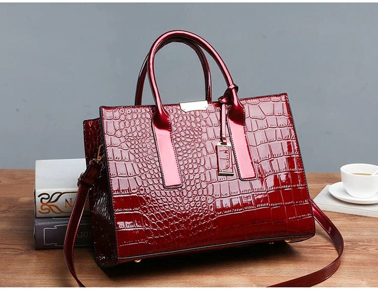 Paulina - Sac en cuir crocodile New York