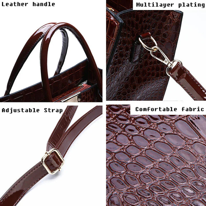 Paulina - Sac en cuir crocodile New York