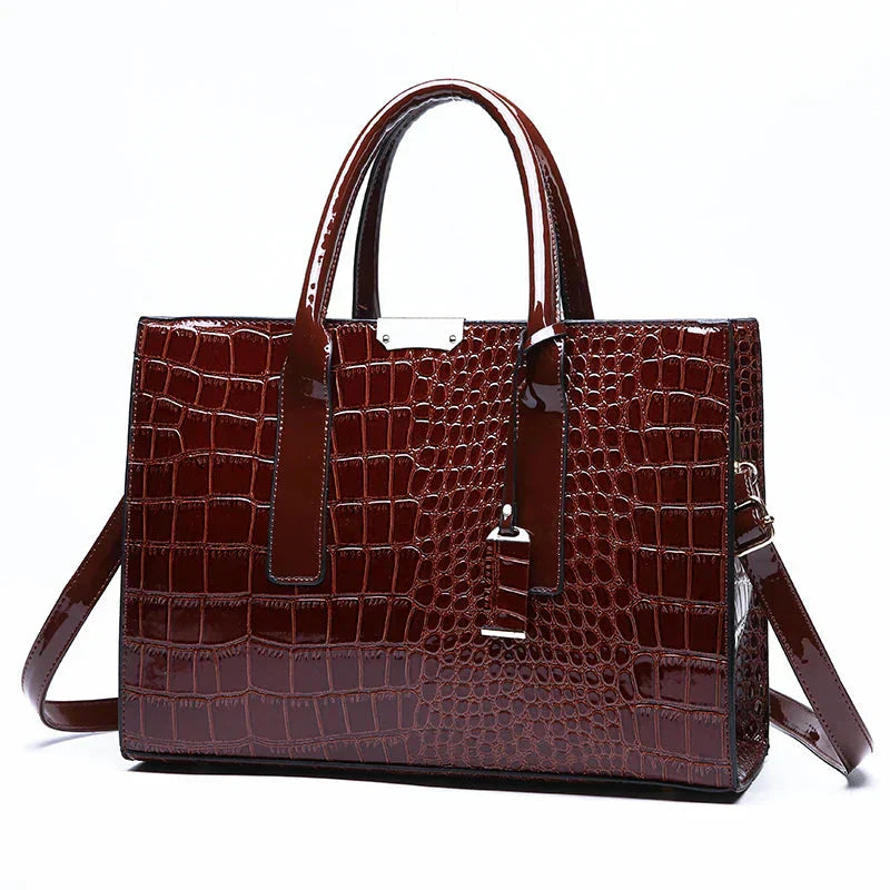 Paulina - Sac en cuir crocodile New York