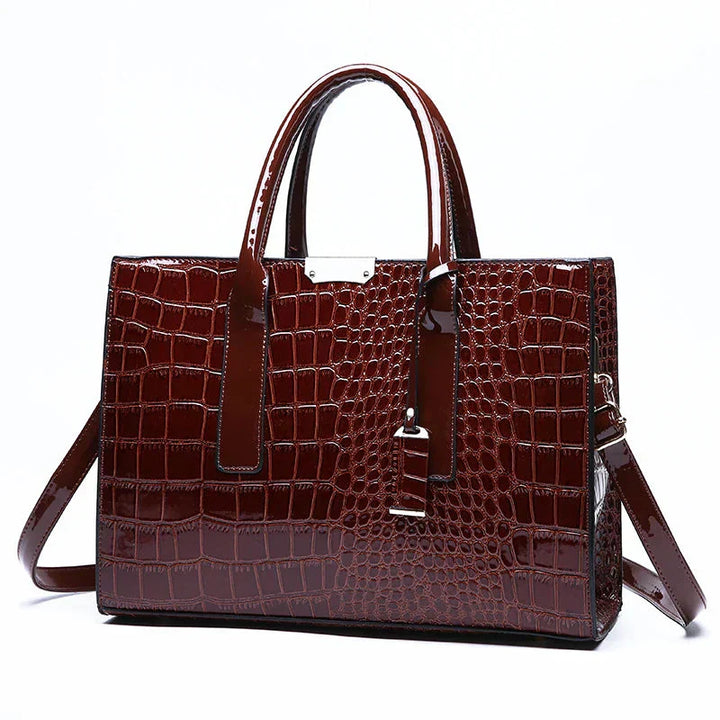 Paulina - Sac en cuir crocodile New York