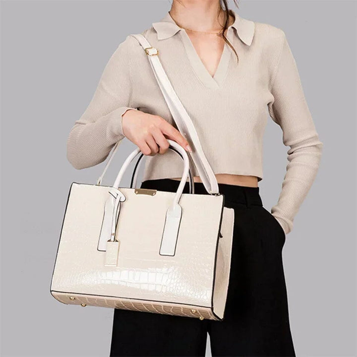 Paulina - Sac en cuir crocodile New York