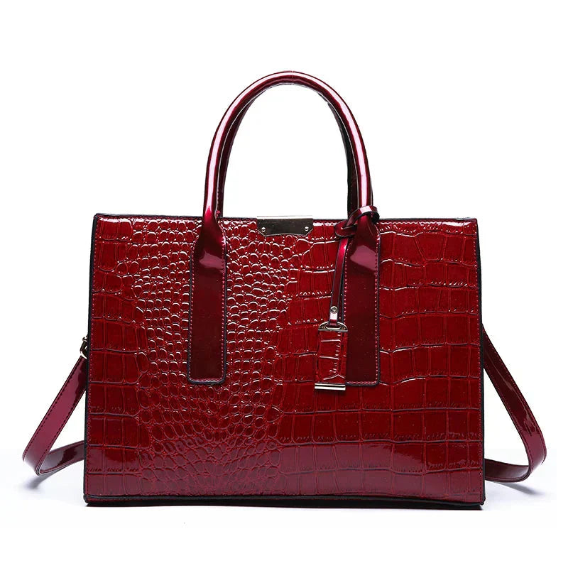 Paulina - Sac en cuir crocodile New York