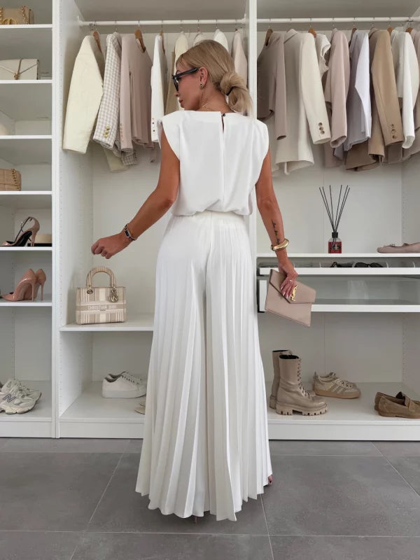 Jowita – Ensemble haut + pantalon élégant