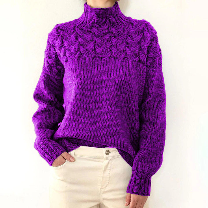 Judyta – Pull col roulé doux