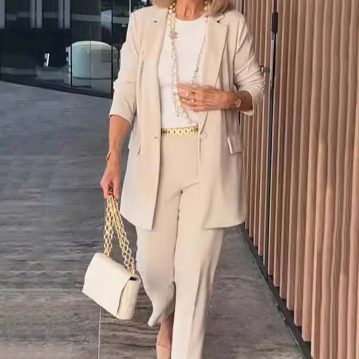Maarit - Ensemble élégant deux pièces pour femme, veste et pantalon