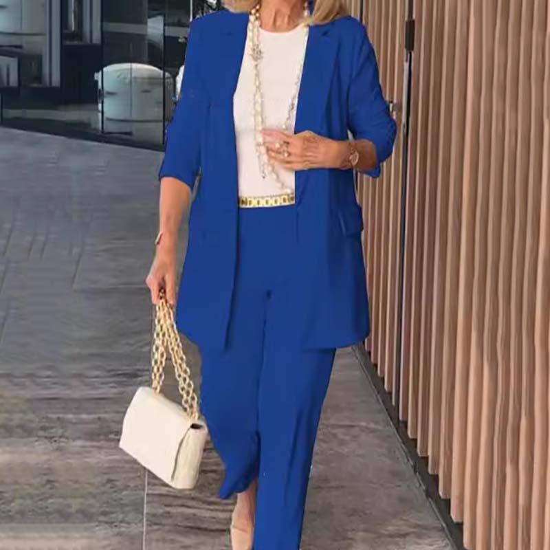 Maarit - Ensemble élégant deux pièces pour femme, veste et pantalon