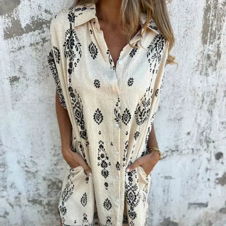 Quitterie | Robe Chemise Bohème