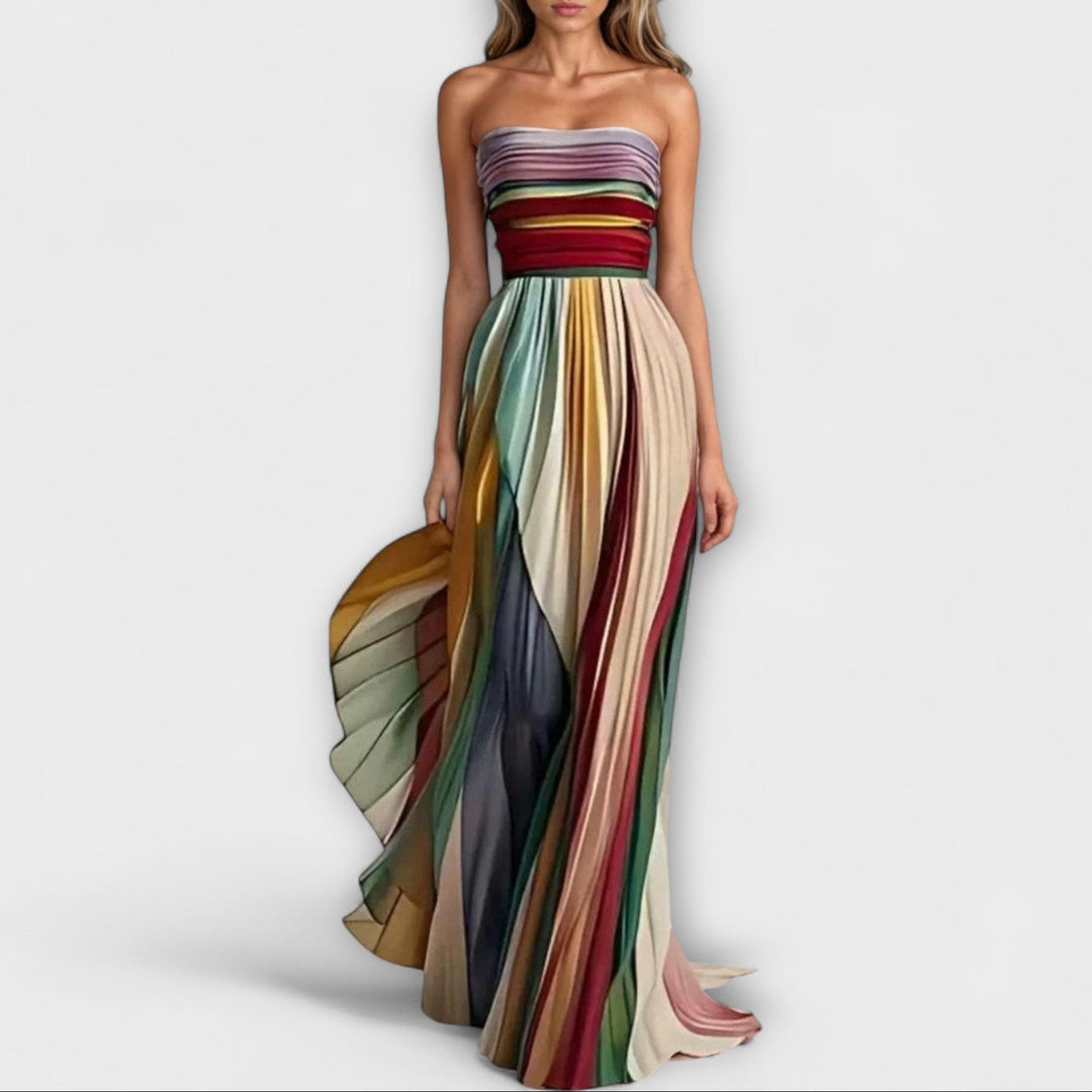 Liva™ - Robe longue en tissu de haute qualité