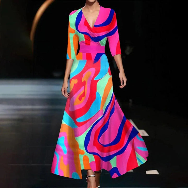 Robe chic à motif fleuri