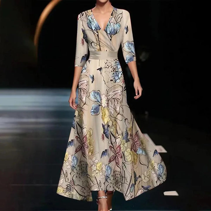 Robe chic à motif fleuri