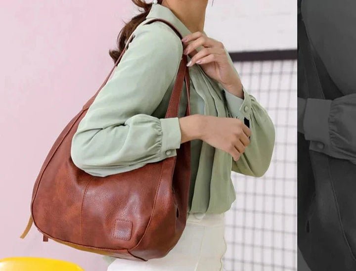 Bożena - Sac à main vintage en cuir