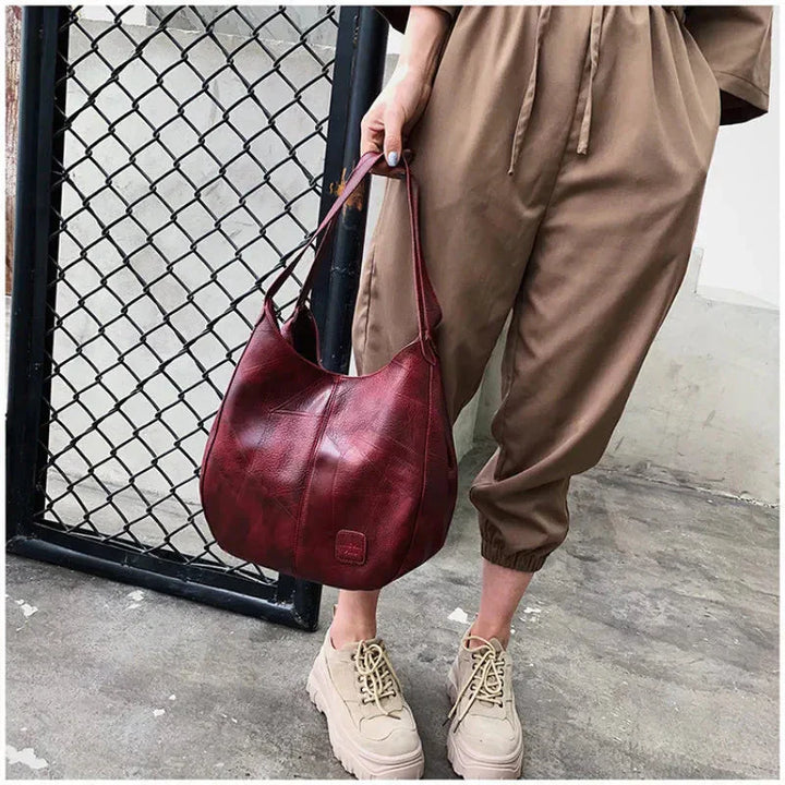 Bożena - Sac à main vintage en cuir