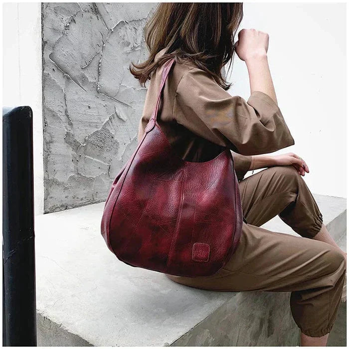 Bożena - Sac à main vintage en cuir