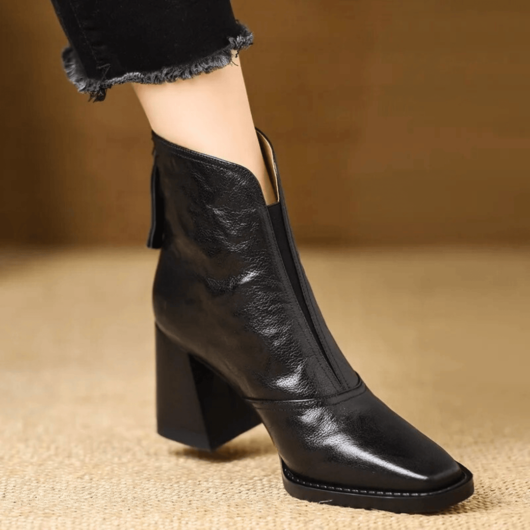 Noélani - Bottines luxueuses à talons mi-hauts