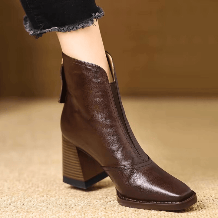 Noélani - Bottines luxueuses à talons mi-hauts